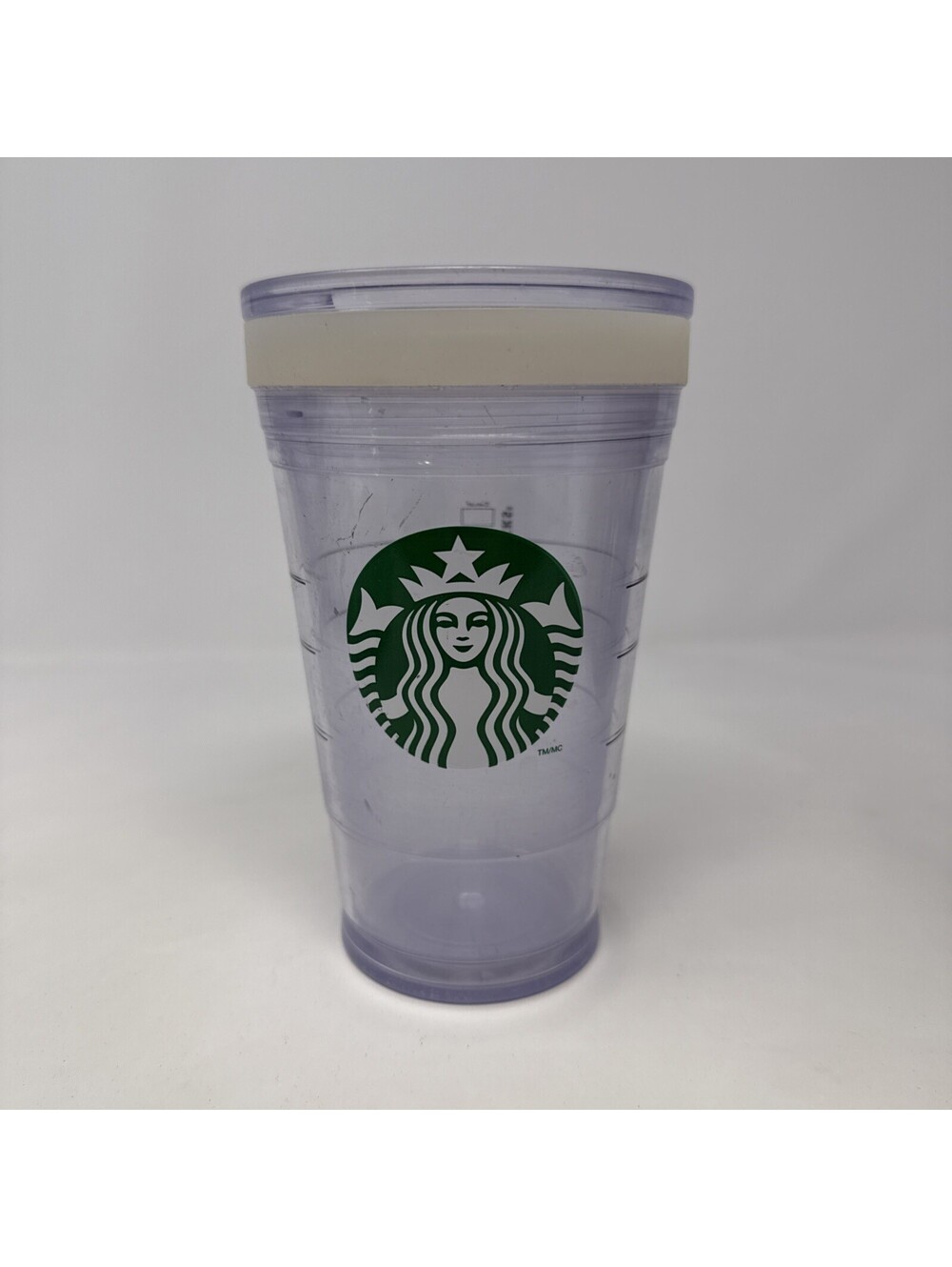 Starbucks Clear Acrylic 16 Oz Tumbler Preowned